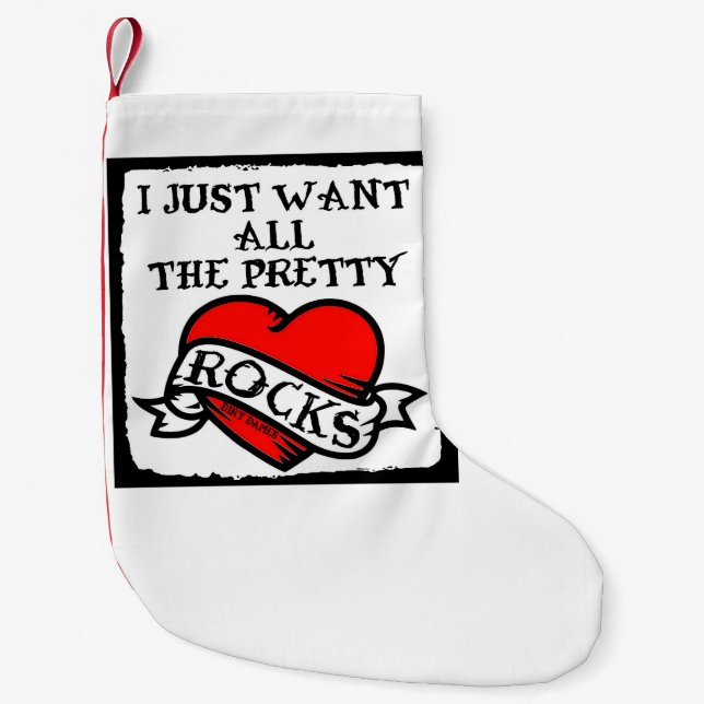 Naughty rockhound, geologist, stocking (Front)