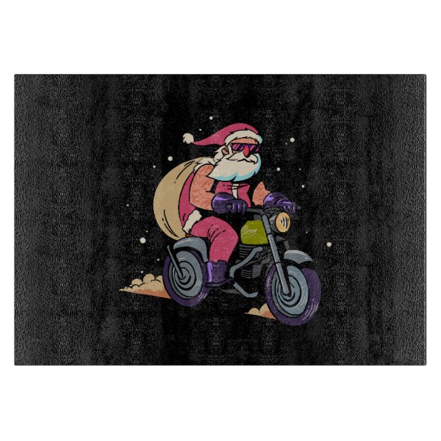 Naughty Santa Claus Cutting Board (Front)