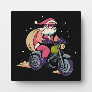 Naughty Santa Claus Plaque