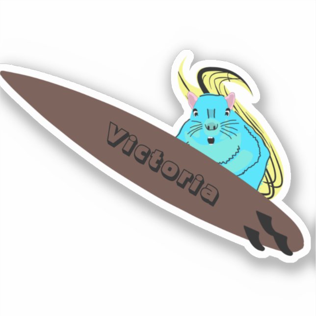 Naughty Squirrel #1034 Surfing (Front)