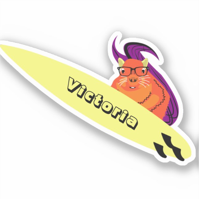 Naughty Squirrel #1094 Surfing (Front)
