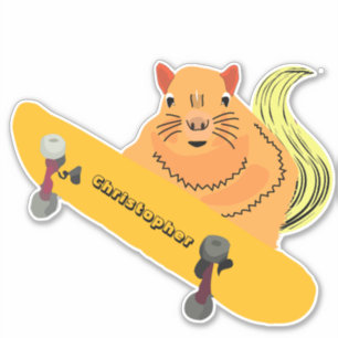 Naughty Squirrel #125 Skateboarding