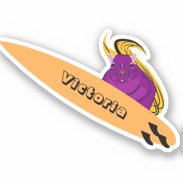 Naughty Squirrel #1296 Surfing (Front)