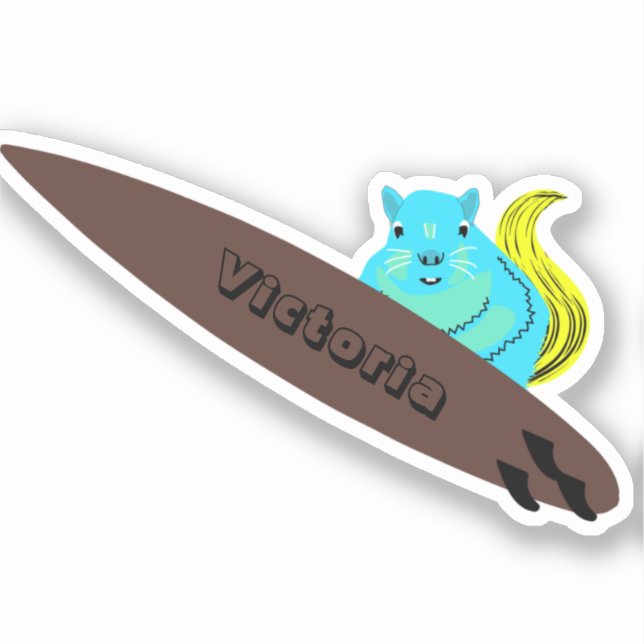 Naughty Squirrel #1298 Surfing (Front)