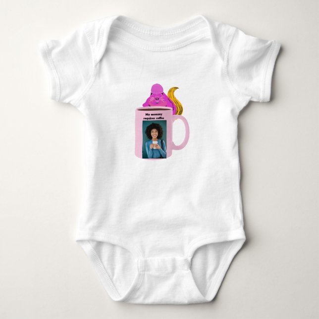Naughty Squirrel #130 Baby Coffee Bodysuit (Front)