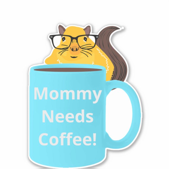 Naughty Squirrel #159 Coffee Cup (Front)