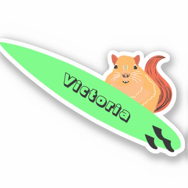 Naughty Squirrel #1639 Surfing (Front)