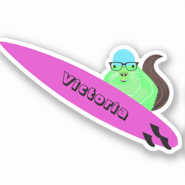 Naughty Squirrel #1927 Surfing (Front)