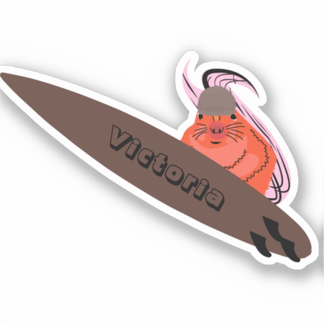 Naughty Squirrel #2110 Surfing (Front)