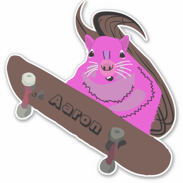 Naughty Squirrel #212 Skateboarding (Front)
