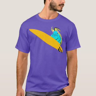 Naughty Squirrel 217 Surfing T-Shirt