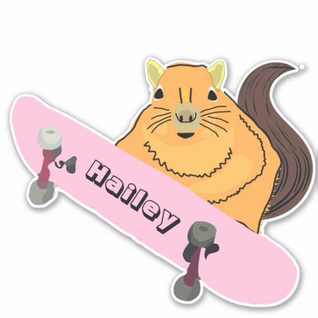 Naughty Squirrel #223 Hailey Skateboarding (Front)