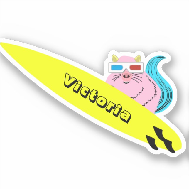 Naughty Squirrel #2283 Surfing (Front)