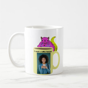 Naughty Squirrel #234 Coffee Human Mug