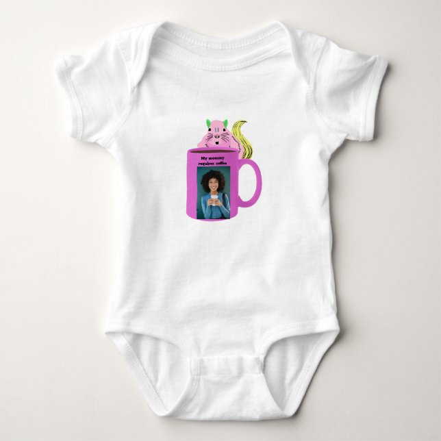 Naughty Squirrel #277 Baby Coffee Bodysuit (Front)