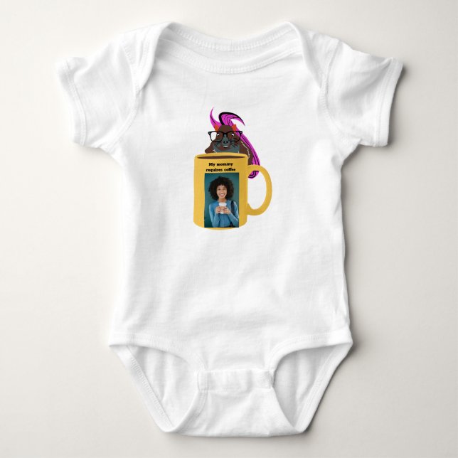 Naughty Squirrel #292 Baby Coffee Bodysuit (Front)