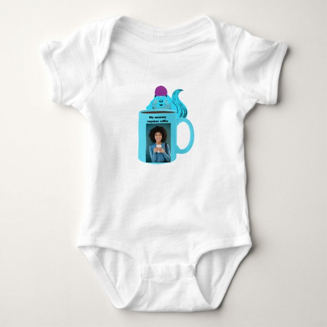 Naughty Squirrel #302 Baby Coffee Bodysuit (Front)