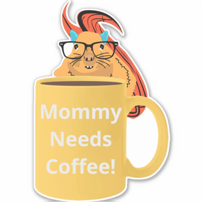 Naughty Squirrel #321 Coffee Cup (Front)