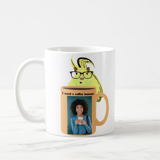 Naughty Squirrel #330 Coffee Human Mug (Left)