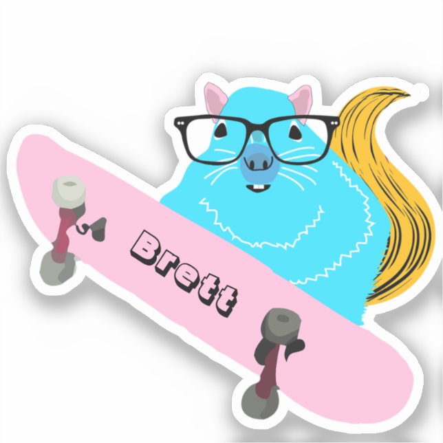 Naughty Squirrel #359 Brett Skateboarding (Front)