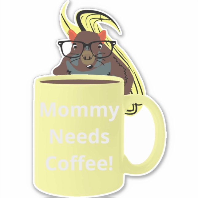 Naughty Squirrel #396 Coffee Cup (Front)