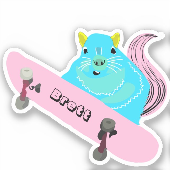 Naughty Squirrel #439 Brett Skateboarding (Front)