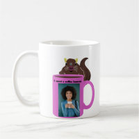 Naughty Squirrel #504 Coffee Human