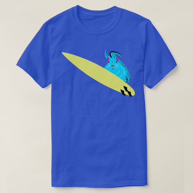 Naughty Squirrel 660 Surfing T-Shirt (Design Front)