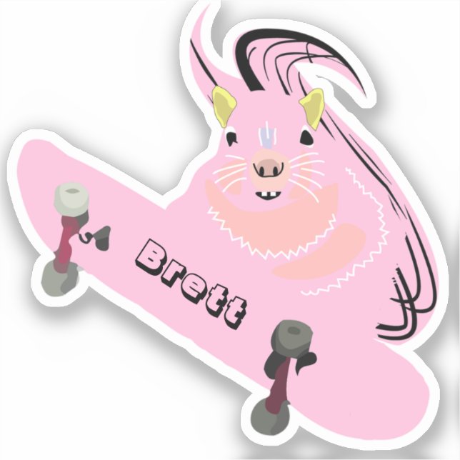 Naughty Squirrel #698 Brett Skateboarding (Front)