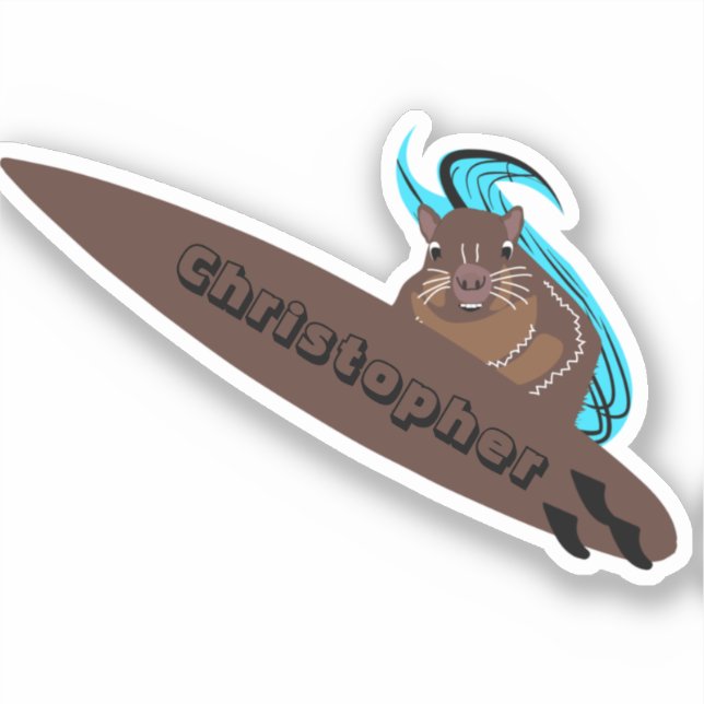 Naughty Squirrel #736 Surfing (Front)