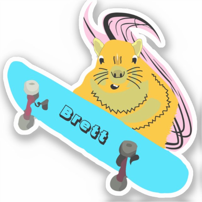 Naughty Squirrel #900 Brett Skateboarding (Front)