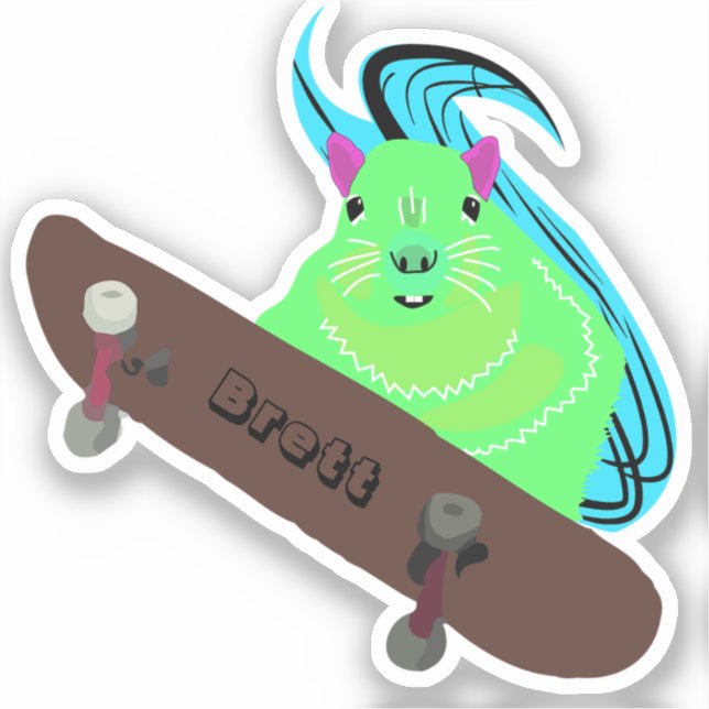 Naughty Squirrel #903 Brett Skateboarding (Front)
