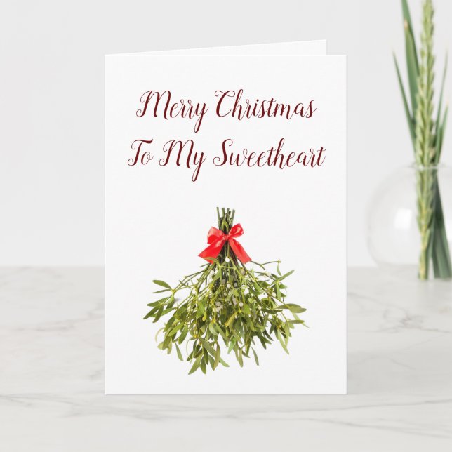 **NAUGHTY SWEETHEART** LOVE AT CHRISTMAS HOLIDAY CARD (Front)