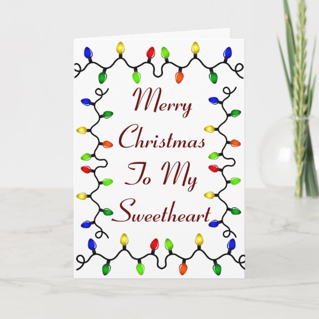 **NAUGHTY SWEETHEART** LOVE AT CHRISTMAS HOLIDAY CARD (Front)
