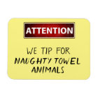 Naughty Towel Animals Funny Cruise Door Marker