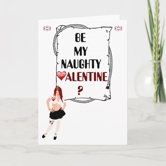 Naughty Valentine Holiday Card (Front)