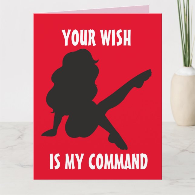 NAUGHTY VALENTINE'S DAY HUSBAND HIM BIG CARDS (Front)