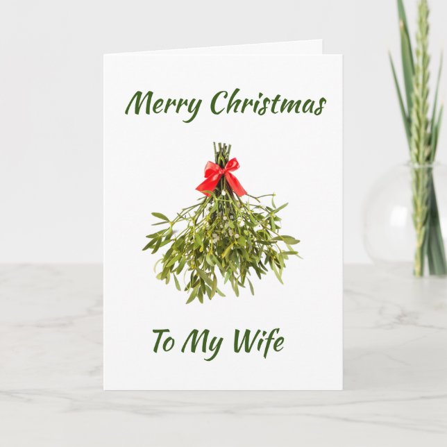 **NAUGHTY WIFE** LOVE AT CHRISTMAS HOLIDAY CARD (Front)