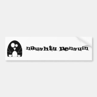 NAUGHTYPENGUIN, Naughty Penguin Bumper Sticker