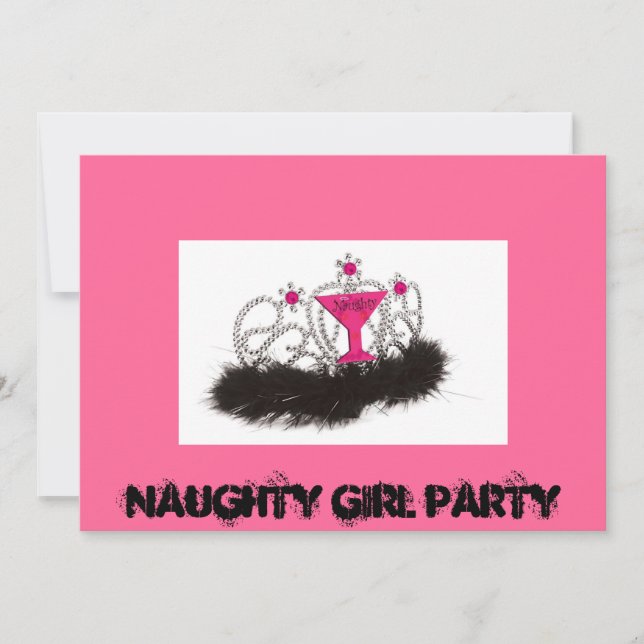 Naughy Girl Party Invitation (Front)