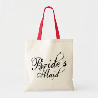Naughy Grunge Script - Bride's Maid Black Tote Bag