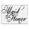 Naughy Grunge Script - Maid Of Honour Black