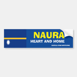 NAURA HEART AND HOME BUMPER STICKER