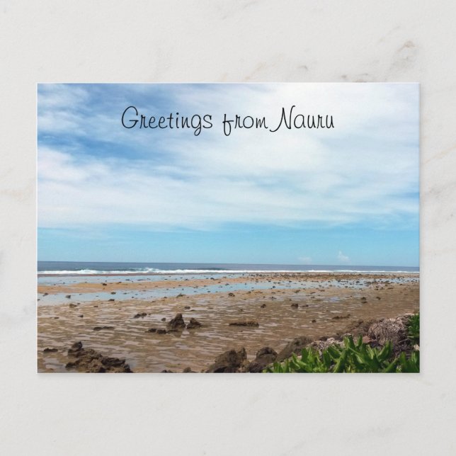 nauru coastal flats postcard (Front)