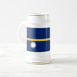 Nauru Flag Beer Stein