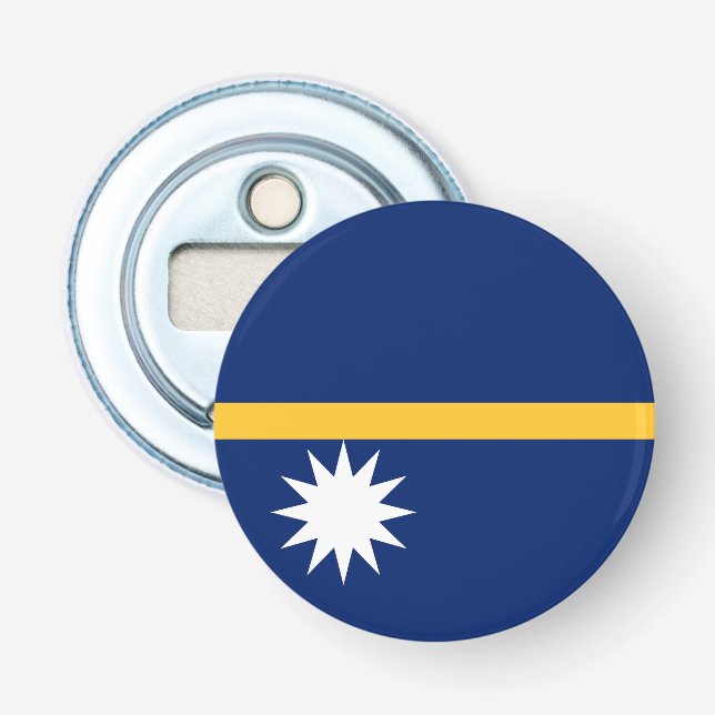 Nauru Flag Bottle Opener (Front)