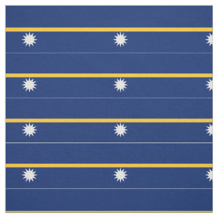 Nauru Flag Fabric
