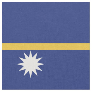Nauru flag fabric