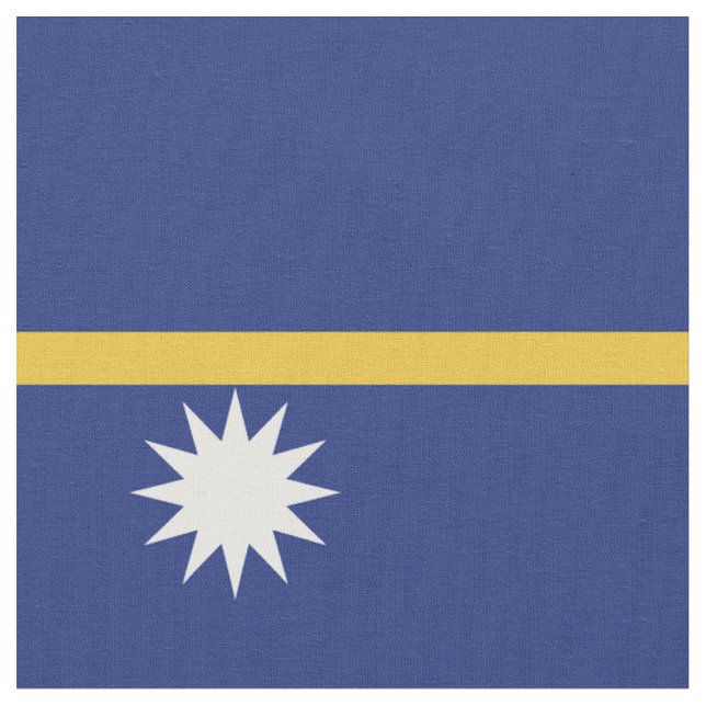 Nauru flag fabric (Close Up)