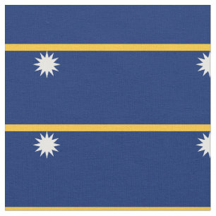 Nauru Flag Fabric